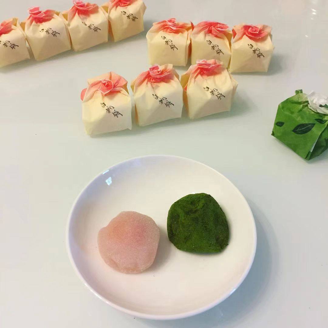 【现货健康】日本进口 白桃饼抹茶饼 宗家源吉兆庵软糯大福礼盒装