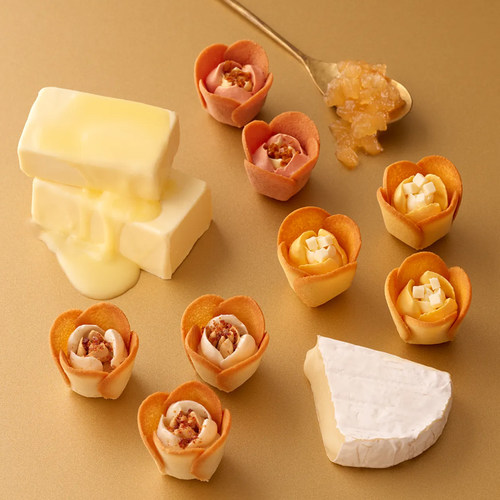 日本tuliprose玫瑰饼干奶油夹心