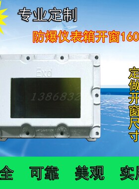防爆控制箱仪表开玻璃窗80*160IIBT4Gd隔爆型铸铝合金200*300壳体