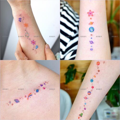 星球手链仙女棒纹身贴