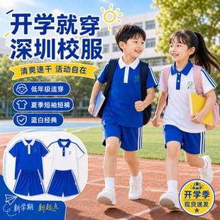 深圳小学生校服夏季短袖短裤特版开学季男女速干T恤索罗娜冰感棉