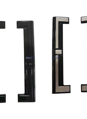 适用于SRM鑫源E3L中网装饰件黑色电镀前杠饰板车头标志保险杠车标