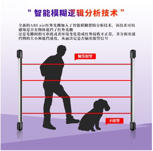 栅栏 艾礼6光100米免同步线红外电子光栅入侵探测器ABI100 1086