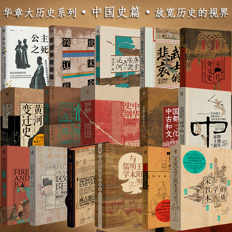 中国史作品集全新16册精装华章大历史国史杰作领域历史视野王阳明与明末儒学公主之死家族土地与祖先欧阳修