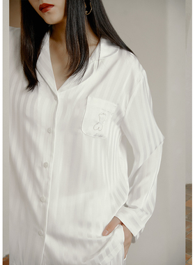 DEFINE&东长联名春季睡衣女款长袖高级感睡衣两件套家居服可出门