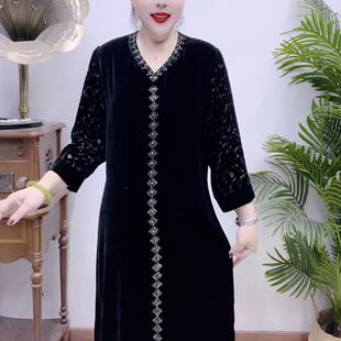 高端桑蚕丝连衣裙43A2089