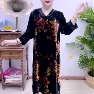 桑蚕丝高端大码 连衣裙43A2091