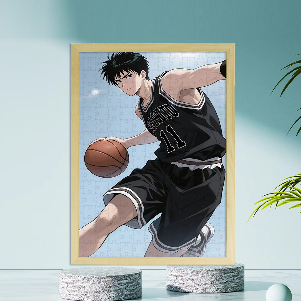 灌篮高手木质拼图带相框
