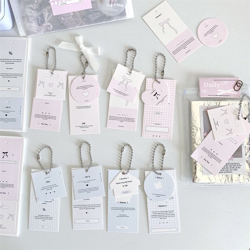 ins高颜值韩系吊牌挂件配饰出卡打包材料礼物装饰实用卡片挂件DIY