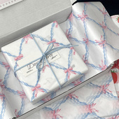 大张高颜值可爱雪梨纸衣服围巾礼物包装 飞机盒打底内衬纸丝带贴纸