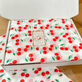 ins高颜值清新樱桃雪梨纸diy鲜花礼物内衬包装 饰出卡打包材料 纸装