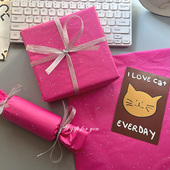 ins甜酷亮片手揉雪梨纸拍照打底丝带绳礼物衣服包装 饰飞机盒内衬