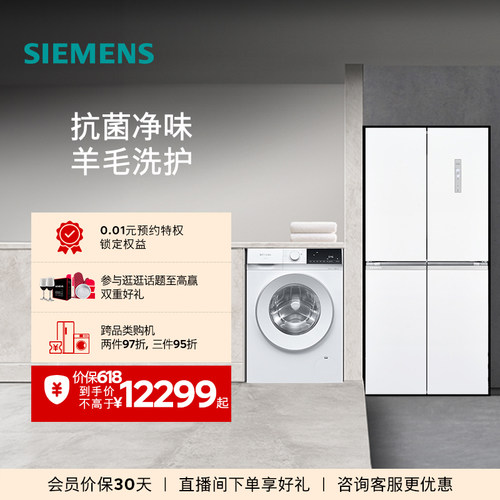 西门子十字门冰箱+10kg洗衣机