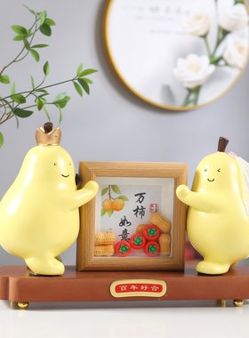 新款情人节婚纱款永不分离摆件