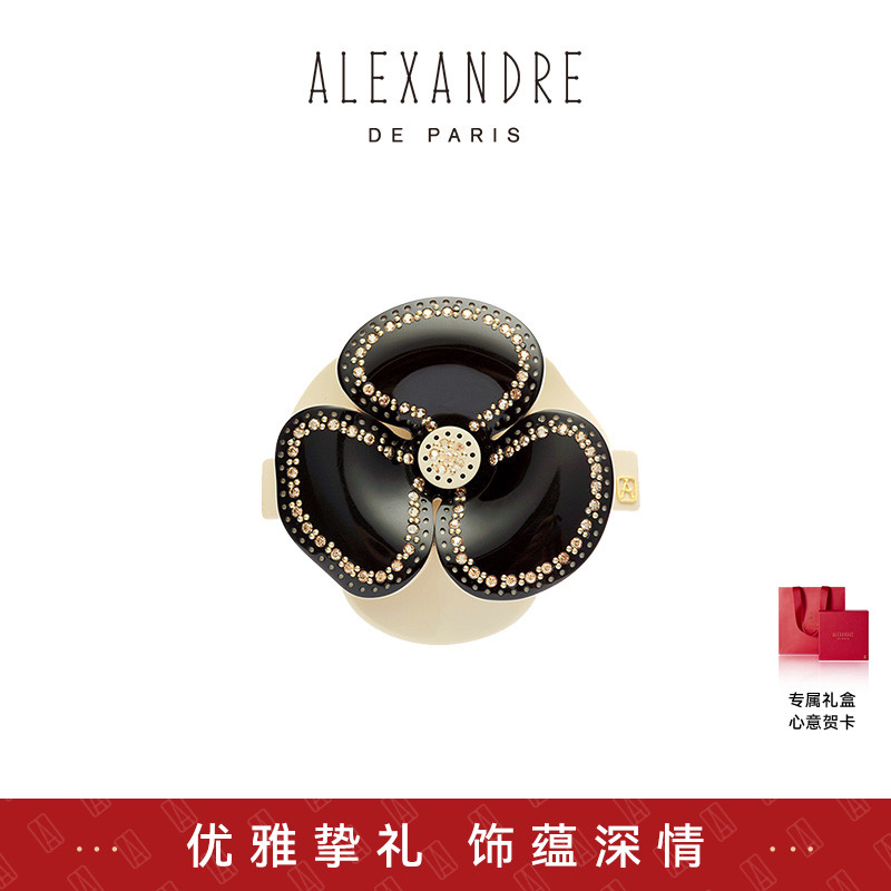 【礼物甄选】ALEXANDRE DE PARIS巴黎亚历山大山茶花6cm发夹