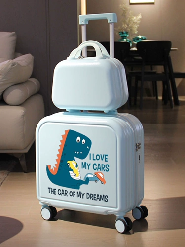 Портативный мультяшный чемодан для мальчиков, 18 дюймов