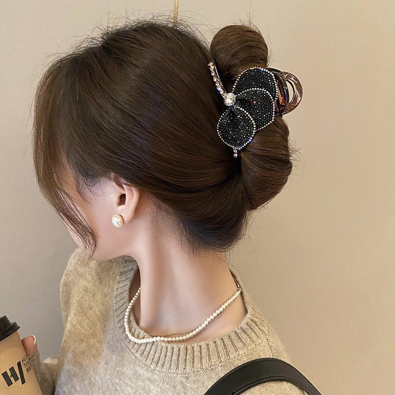 韩版花朵发夹女新款感闪钻精致鲨鱼夹公主头半扎发抓夹高马尾,饰品/流行首饰/时尚饰品新,民族风发饰,淘宝优惠券,粉丝福利购,淘宝优惠卷