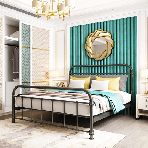 简约现代风加厚双人床