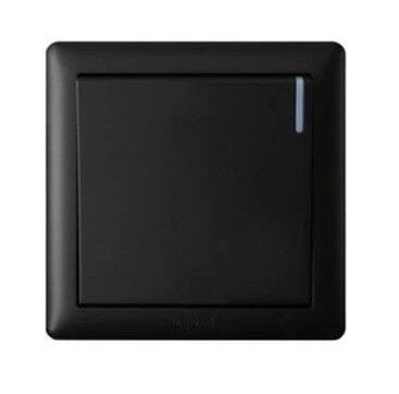 TCL罗格朗开关插座美点黑色一开单控一开双控单开单控一位单开86