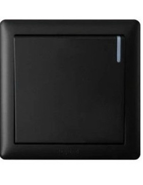 TCL罗格朗开关插座美点黑色一开单控一开双控单开单控一位单开86