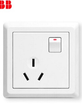 ABB开关插座德逸雅白一开16A三孔带开关大功率插座空调墙壁插座有
