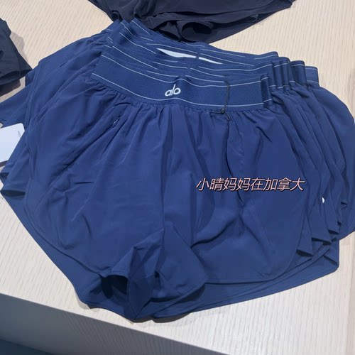 Alo透气速干短裤松紧腰休闲裤