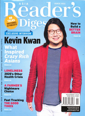 区域包邮 READER'S DIGEST ASIA 读者文摘 亚洲版 2020年11月 杂志英文原版