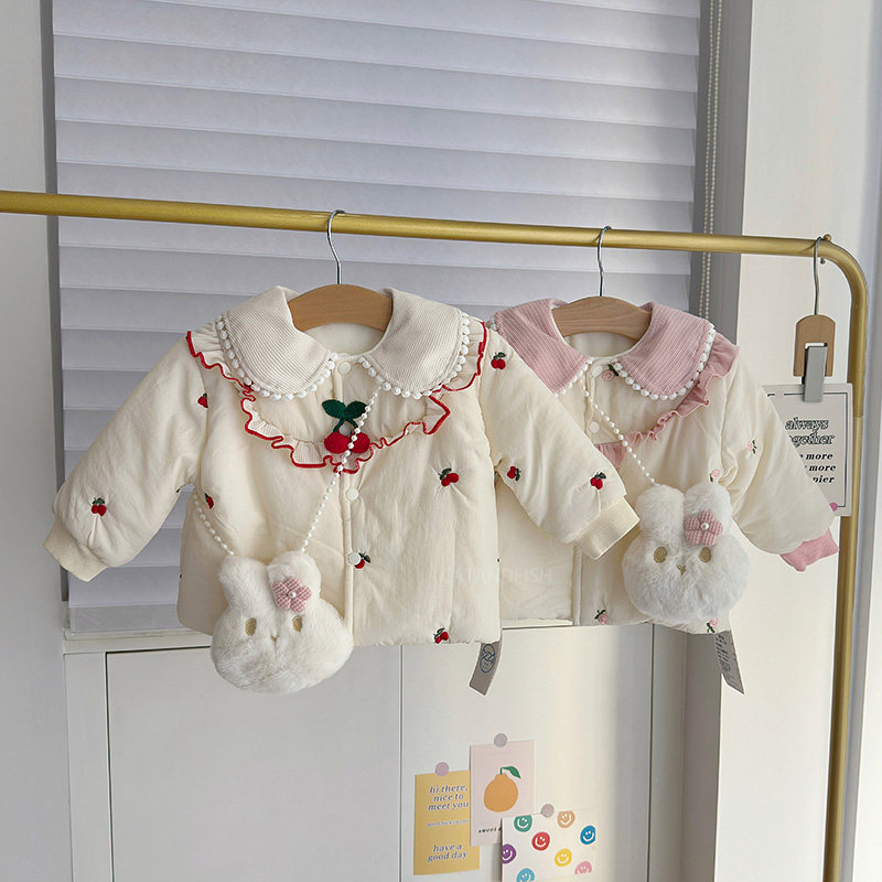 儿童女宝宝加绒加厚棉袄中小童秋冬保暖外出服0-5岁外穿休闲外套,童装/婴儿装/亲子装,棉袄/棉服,淘宝优惠券,粉丝福利购,淘宝优惠卷