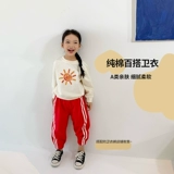 Детская толстовка для девочек, хлопковый детский лонгслив для мальчиков, куртка, осенняя, в западном стиле