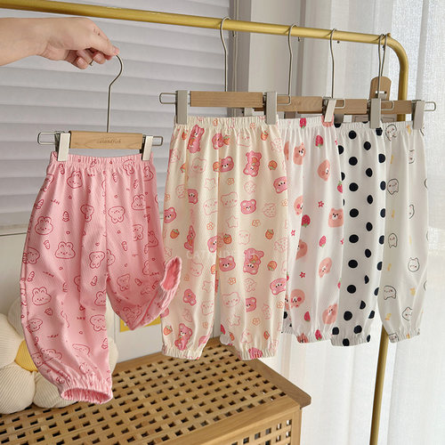 女童纯棉防蚊裤夏季外穿
