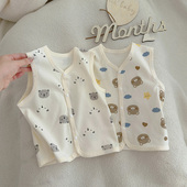 纯棉小背心儿童0 女童宝宝夏季 5岁外穿坎肩上衣 马甲夏装 男童薄款