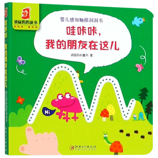 哇咔咔我的朋友在这儿/婴儿感知触摸洞洞书 博库网