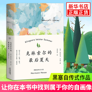 精 赫尔曼黑塞著文字如调色盘般交织迷离 外国小说畅销书籍 关乎诗歌 克林索尔 小红书同款 最后夏天 艺术与生活 新华正版