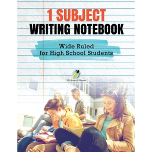 1 Subject Writing Notebook Wide Ruled for High School Studen