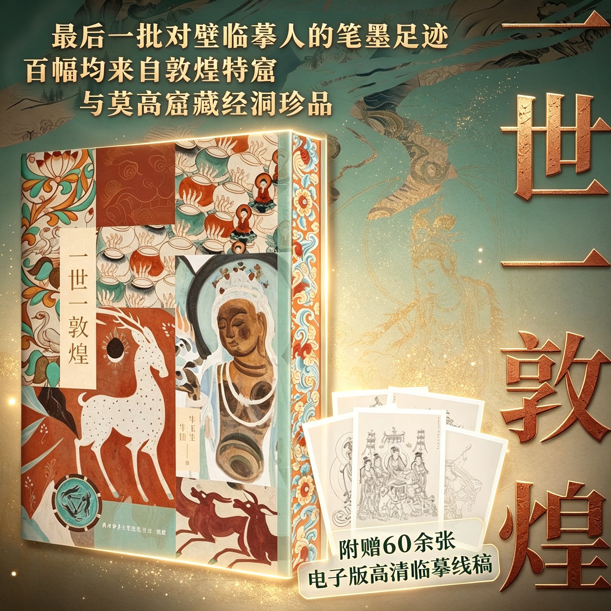 一世一敦煌 敦煌壁画临摹全集收录莫高窟藏经洞珍品壁画艺术画册壁画绘画鉴赏临摹范本传统文化历史美术研究书籍正版图书牛玉生著