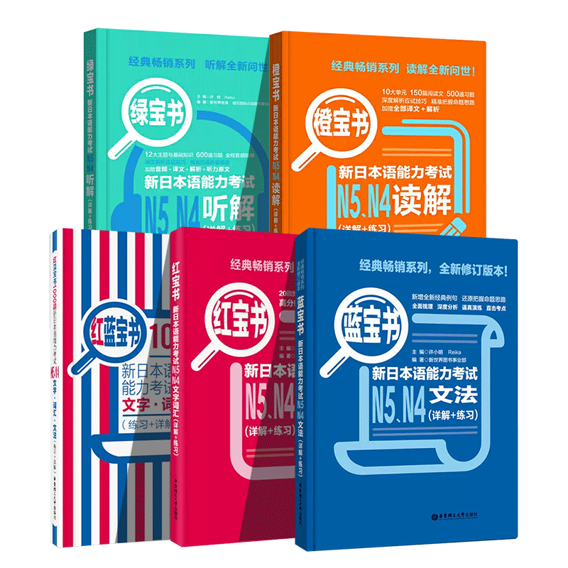 N5N4新日本语红蓝宝书1000题词汇