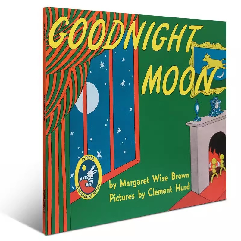 Margaret Wise Brown: Goodnight Moon 60Th月亮晚安 英文原版绘本儿童英语经典启蒙绘本宝宝睡前故事图画书亲子读物廖彩杏推荐