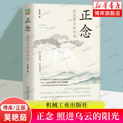 正念：照进乌云的阳光 吴艳茹 心理学书籍 基于 “正念减压疗法”和“正念认知疗法” 理论框架和核心理念 机械工业出版社 正版