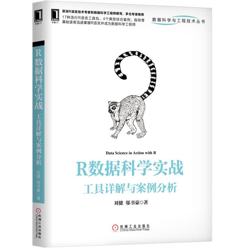 R数据科学实战：工具详解与案例分析 邬书豪 刘健 数据科学、数据分析、大数据、R语言、数据挖掘