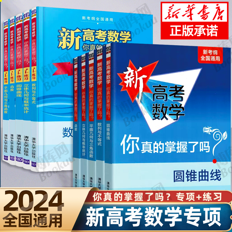 2024新版 新高考数学你真的掌握了吗 圆锥曲线数列与不等式平面几何立体几何函数高掌5本全套装 全国通用高考数学题型归纳专项突破 书籍/杂志/报纸 高考 原图主图