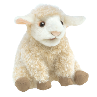 folkmanis美国早教毛绒玩具手偶仿真羊玩偶绵羊儿童生日腹语咩咩