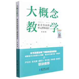 大概念教学 素养导向的单元整体设计 刘徽 著 破解素养目标落实之难题 让老师学生具备专家思维思考 正版书籍 教育科学出版社