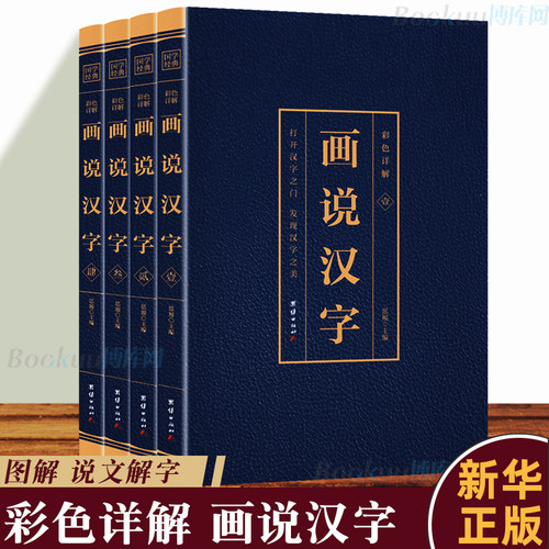 正版4册 画说汉字 话说汉字 说文解字许慎著 汉字的故事 有故事的汉字 1000个汉字中文记忆技巧古代汉语常用字典起源演变