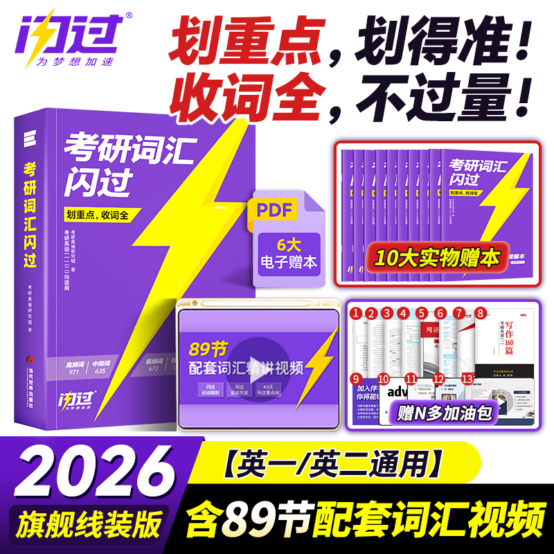咨询优惠24/25考研英语词汇闪过