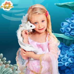 FOLKMANIS美国品牌绘本讲故事珍珠龙手偶舞台表演新年龙年白龙礼