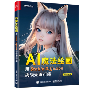AI魔法绘画：用Stable Diffusion挑战无限可能 陈然 SD书 AI绘画书 模型训练提示词 商业设计 电子工业出版社