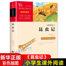 正版 昆虫记 课外书8-12岁儿童二三年级 小学生四年级五六年级必读课外阅读经典文学名著故事书籍9-15岁青少年读物书 法布尔昆虫记