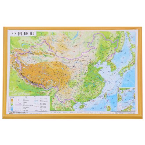 中国地形(1:21000000) 博库网