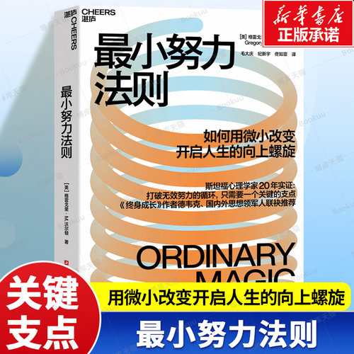 最小努力法则 如何用微小改变:开启人生的向上螺旋 打破无效努力的循环 智慧干预 找到人生困境的支点 个人励志终身成长书籍