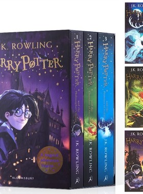 Harry Potter 1-3 Box Set: A Magical Adventure Begins 哈利波特#1-3 英文原版小说 混血王子魔法石凤凰社 JK罗琳经典文学名著
